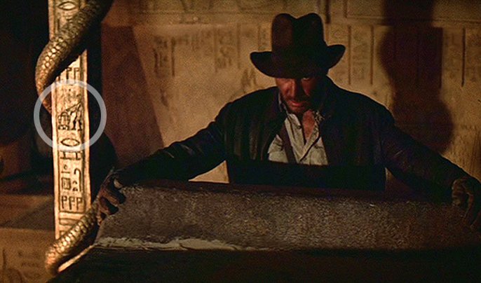 R2D2 in Indiana Jones movie